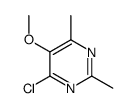 4-Chloro-5-methoxy-2,6-dimethylpyrimidine Structure
