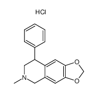 6-Methyl-8-phenyl-5,6,7,8-tetrahydro-[1,3]dioxolo[4,5-g]isoquinoline; hydrochloride结构式