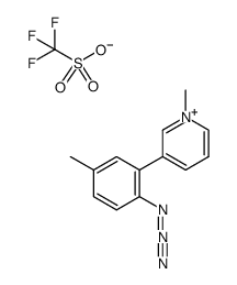 1-methyl-3-(2-azido-5-methylphenyl)pyridinium triflate结构式