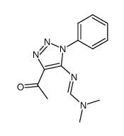 N'-(4-acetyl-1-phenyl-1H-1,2,3-triazol-5-yl)-N,N-dimethylformimidamide结构式