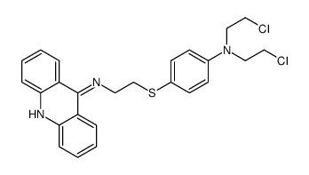 N-[2-[4-[bis(2-chloroethyl)amino]phenyl]sulfanylethyl]acridin-9-amine Structure