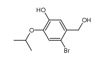 6-bromo-3-hydroxy-4-isopropoxybenzyl alcohol Structure