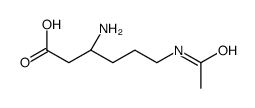 N'-acetyl-beta-lysine结构式