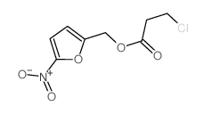(5-nitro-2-furyl)methyl 3-chloropropanoate structure