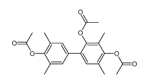 (3,5,3',5'-Tetramethyl-biphenyl-triyl-(2,4,4'))-triacetat Structure
