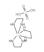 2-azanidylethylazanide; chromium(+3) cation; sulfuric acid structure