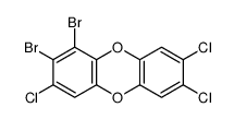 1,2-dibromo-3,7,8-trichlorodibenzo-p-dioxin结构式