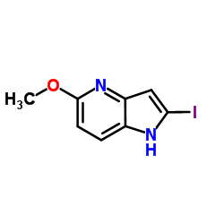2-Iodo-5-methoxy-1H-pyrrolo[3,2-b]pyridine structure