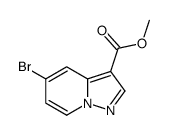 5-溴吡唑并[1,5-a]吡啶-3-甲酸甲酯结构式