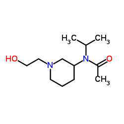 N-[1-(2-Hydroxyethyl)-3-piperidinyl]-N-isopropylacetamide Structure