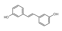 (E)-1-(3-hydroxyphenyl)-2-(3-hydroxyphenyl)ethene结构式