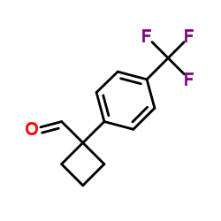 1-[4-(Trifluoromethyl)phenyl]cyclobutanecarbaldehyde结构式