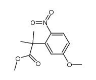 methyl 2-(5-methoxy-2-nitrophenyl)-2-methylpropanoate Structure