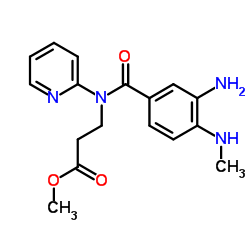 N-[3-Amino-4-(Methylamino)benzoyl]-N-2-pyridinyl-β-alanine Methyl Ester Structure