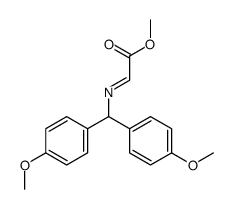 methyl 2-[bis(4-methoxyphenyl)methylimino]acetate Structure
