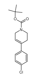 4-(4-Chloro-phenyl)-3,6-dihydro-2H-pyridine-1-carboxylic acid tert-butyl ester Structure