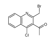 3-Acetyl-2-bromomethyl-4-chloroquinoline Structure