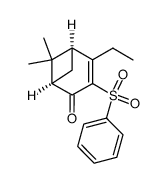 (1R,5S)-4-ethyl-6,6-dimethyl-3-(phenylsulfonyl)bicyclo<3.1.1>hept-3-en-2-one结构式