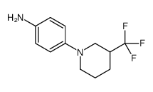 4-[3-(trifluoromethyl)piperidin-1-yl]aniline Structure