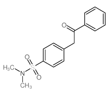 N,N-dimethyl-4-phenacyl-benzenesulfonamide结构式