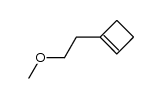 1-(2-methoxyethyl)-1-cyclobutene结构式