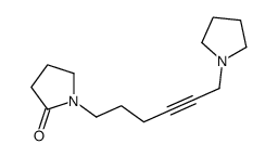 1-(6-Pyrrolizino-4-hexynyl)-2-pyrrolidone结构式