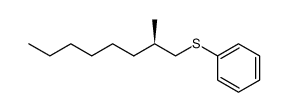 (+)-(2R)-1-phenylthio-2-methyloctane结构式
