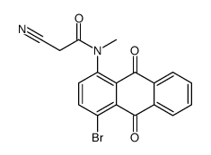 N-(4-bromo-9,10-dioxoanthracen-1-yl)-2-cyano-N-methylacetamide Structure