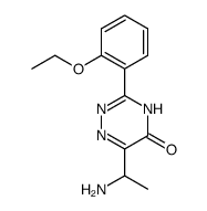 6-(1-aminoethyl)-3-(2-ethoxyphenyl)-1,2,4-triazin-5(4H)-one结构式