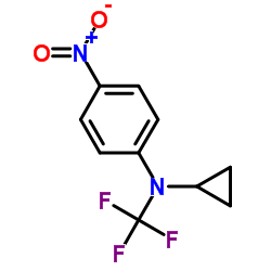N-Cyclopropyl-4-nitro-N-(trifluoromethyl)aniline结构式