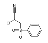 2-Chloro-3-(phenylsulfonyl)propionitrile结构式