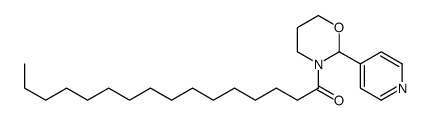 1-(2-pyridin-4-yl-1,3-oxazinan-3-yl)hexadecan-1-one Structure