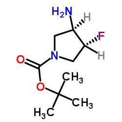 (3R, 4R)-3-氨基-4-氟吡咯烷-1-羧酸叔丁酯图片