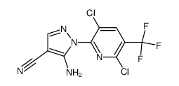 5-Amino-4-cyano-1-(3,6-dichloro-5-trifluoromethyl-pyridin-2-yl)pyrazole Structure