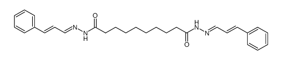 N'1,N'10-bis(3-phenylallylidene)decanedihydrazide结构式