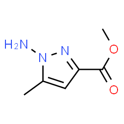1H-Pyrazole-3-carboxylicacid,1-amino-5-methyl-,methylester(9CI) Structure