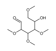 5-hydroxy-2,3,4,6-tetramethoxyhexanal Structure