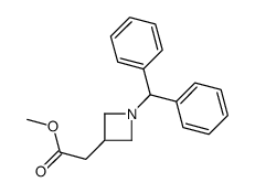 methyl 2-(1-benzhydrylazetidin-3-yl)acetate结构式