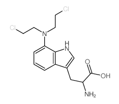 Tryptophan,7-[bis(2-chloroethyl)amino]-结构式