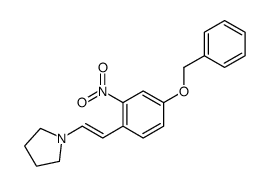 1-[2-(2-nitro-4-phenylmethoxyphenyl)ethenyl]pyrrolidine结构式