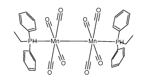 Mn2(CO)8(ethyldiphenylphosphine)2结构式
