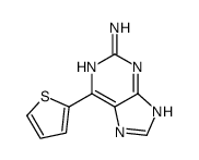 6-thiophen-2-yl-7H-purin-2-amine结构式