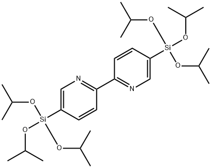 5,5'-双(三异丙氧基硅基)-2,2'-联吡啶结构式