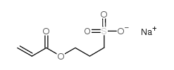 Sodium 3-sulphonatopropyl acrylate Structure