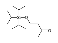 (2S)-2-methyl-1-tri(propan-2-yl)silyloxypentan-3-one结构式