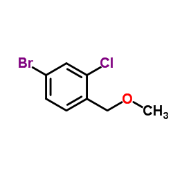 4-Bromo-2-chloro-1-(methoxymethyl)benzene结构式