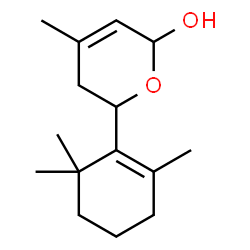 4-METHYL-6-(2,6,6-TRIMETHYLCYCLOHEX-1-ENYL)-5,6-DIHYDRO-2H-PYRAN-2-OL Structure