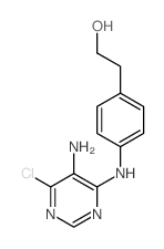 Benzeneethanol,4-[(5-amino-6-chloro-4-pyrimidinyl)amino]-结构式