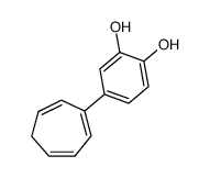 Pyrocatechol, 4-(1,3,6-cycloheptatrien-1-yl)- (8CI) structure