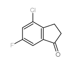 4-氯-6-氟茚-1-酮结构式
